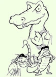Crocodile cartoon