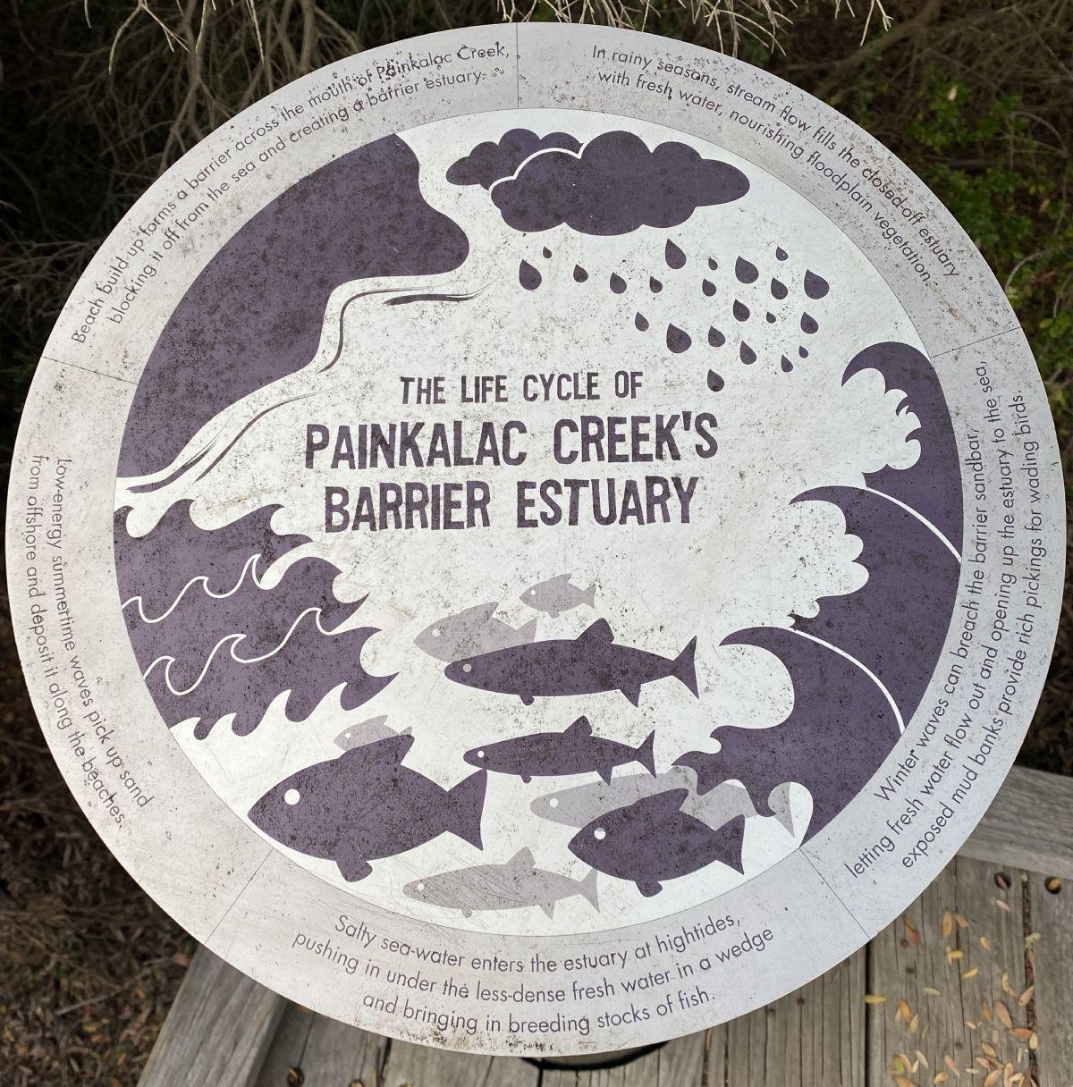 Life Cycle of the Painkalac Estuary sign