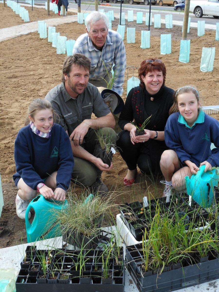 First planting day at Anglesea Primary School, 2011